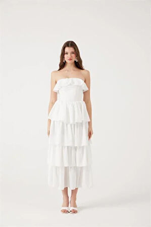 Markano Gracie Elbise Beyaz