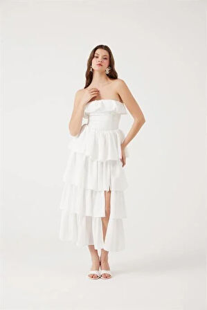 Markano Gracie Elbise Beyaz