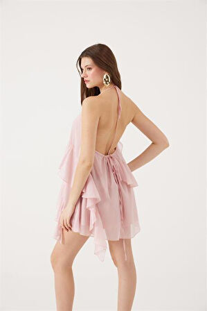 Markano Lea Elbise Pembe