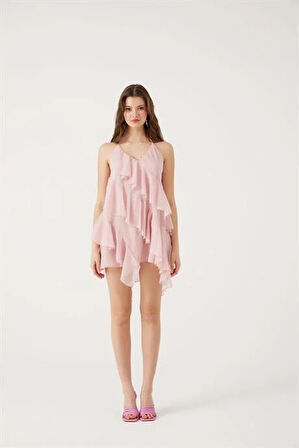 Markano Lea Elbise Pembe