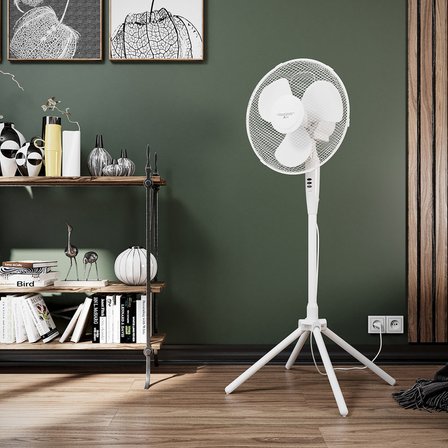 Ayaklı Vantilatör 50W 3 Kademeli Salınımlı Yükseklik Ayarlı