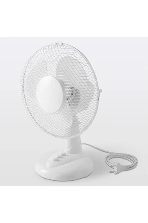 23 cm 2 Kademeli Masa Üstü Vantilatör 30W Beyaz