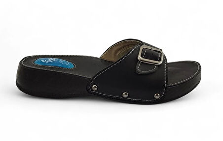 Sistem Ayakkabı Silikon Jelli Topuk Dikeni Terliği-Siyah