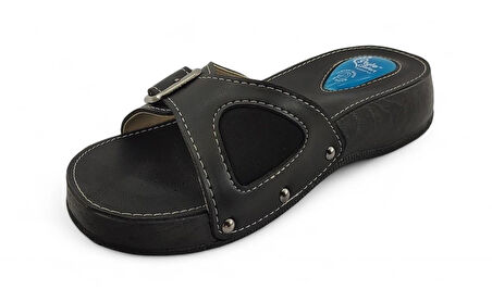 Sistem Ayakkabı Silikon Jelli Topuk Dikeni Terliği-Siyah