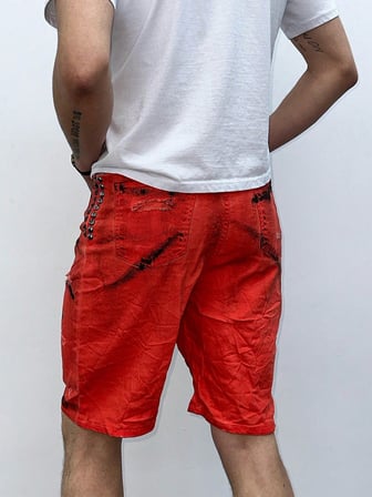 Street Style Hafif Esnek Erkek Jean Şort