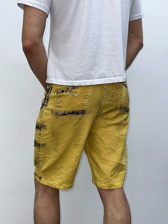 Street Style Hafif Esnek Erkek Jean Şort
