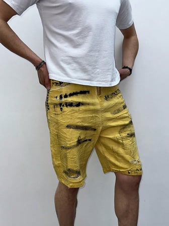 Street Style Hafif Esnek Erkek Jean Şort