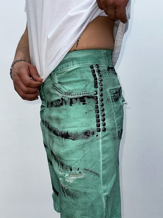 Street Style Hafif Esnek Erkek Jean Şort