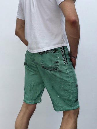 Street Style Hafif Esnek Erkek Jean Şort