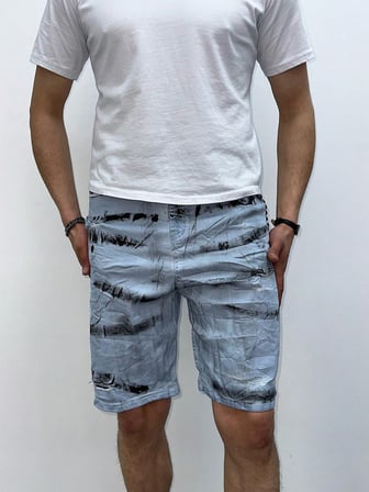 Street Style Hafif Esnek Erkek Jean Şort