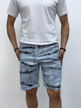 Street Style Hafif Esnek Erkek Jean Şort