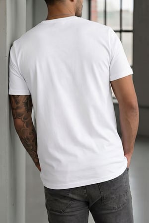 Erkek Slim Fit  Baskılı Tasarım Streetwear Tişört