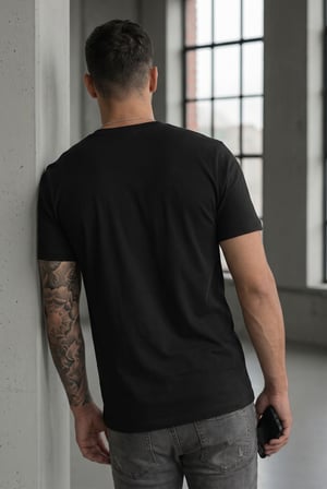 Erkek Slim Fit  Baskılı Tasarım Streetwear Tişört