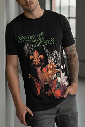 Erkek Slim Fit  Baskılı Tasarım Streetwear Tişört