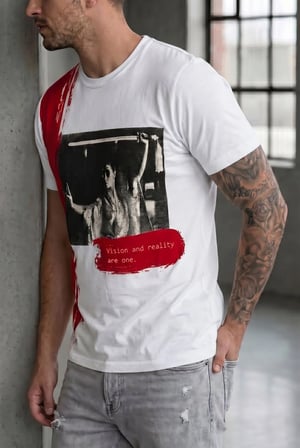 Erkek Sinematik Grafik Baskılı Streetwear Tişört