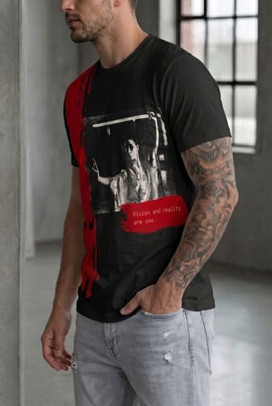 Erkek Sinematik Grafik Baskılı Streetwear Tişört