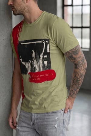 Erkek Sinematik Grafik Baskılı Streetwear Tişört