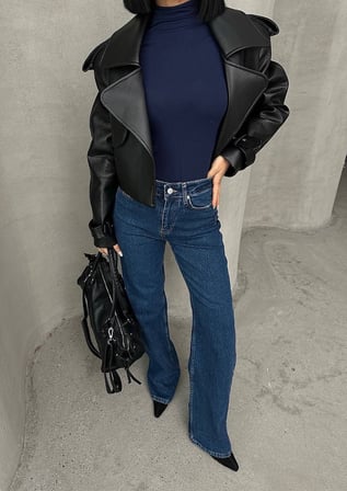 Yüksek Bel Wide Leg Jean Pantolon – %98 Pamuk Elastan, Bol Paça, Rahat Kalıp, Günlük & Şık Kadın Denim Pantolon