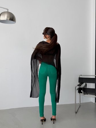 Kadın Yüksek Bel Skinny Jean Pantolon – Esnek vücuda oturan