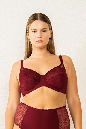 Magic Form Dantelli Tüllü Süngersiz Toparlayıcı Sütyen 6485