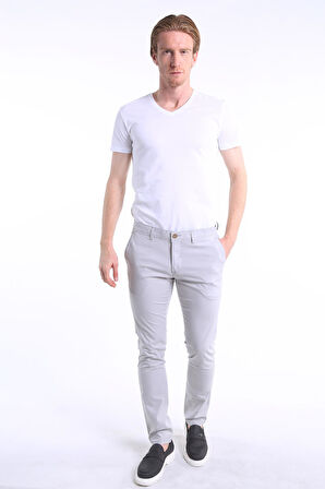 İntersivin Erkek Yazlık Terletmeyen Hafif Kumaş Taş Rengi Slim Fit Pantolon