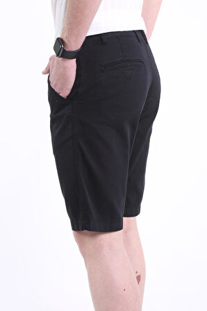  İntersivin %100 Pamuklu Yandan Cepli Slim Fit Erkek Capri- Şort