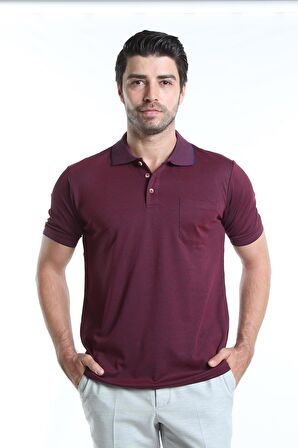 İntersivin Normal Kalıp Polo Yaka Cepli %100 Pamuk Erkek T-Shirt