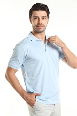 İntersivin Normal Kalıp Polo Yaka Cepli %100 Pamuk Erkek T-Shirt