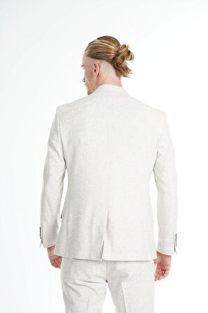  İntersivin Slim Fit 6 Drop Likralı Toprak Takım Elbise