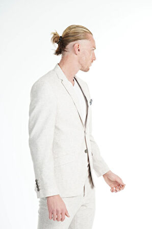  İntersivin Slim Fit 6 Drop Likralı Toprak Takım Elbise