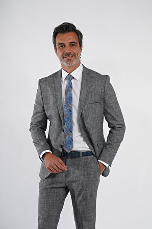  İntersivin Slim Fit 6 Drop Lacivert Erkek Takım Elbise