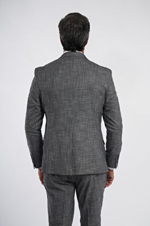  İntersivin Slim Fit 6 Drop Lacivert Erkek Takım Elbise