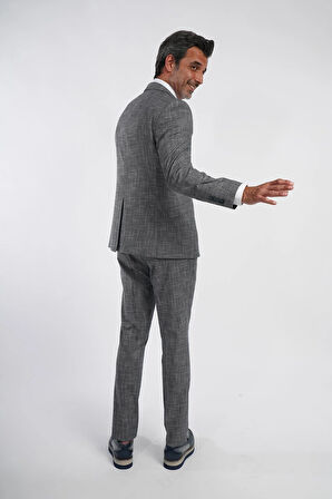  İntersivin Slim Fit 6 Drop Lacivert Erkek Takım Elbise