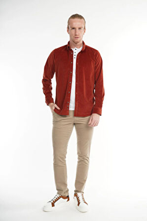 İntersivin Likralı Slim Fit Pamuklu Kışlık Erkek Pantolon 