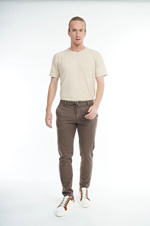 İntersivin Likralı Pamuklu Kışlık Beli Lastikli İp Kemerli  Erkek Casual Pantolon 