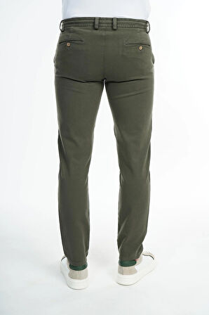 İntersivin Likralı Pamuklu Kışlık Beli Lastikli İp Kemerli  Erkek Casual Pantolon 