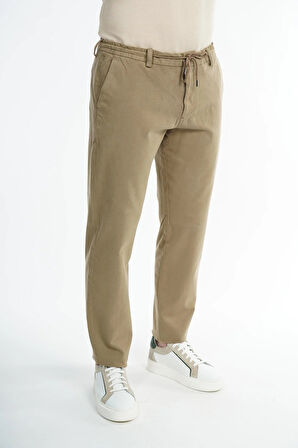 İntersivin Likralı Pamuklu Kışlık Beli Lastikli İp Kemerli  Erkek Casual Pantolon 