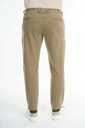 İntersivin Likralı Pamuklu Kışlık Beli Lastikli İp Kemerli  Erkek Casual Pantolon 