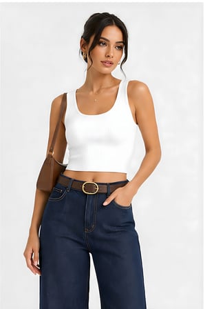 Lili Woman Kadın Kemerli Yüksek Bel Bol Paça Jean D.ZJ01L