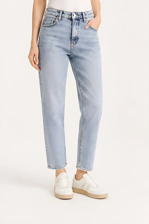 Lili Woman Kadın Yüksek Bel Straight Fit Baggy Jean Pantolon TY.BGT01