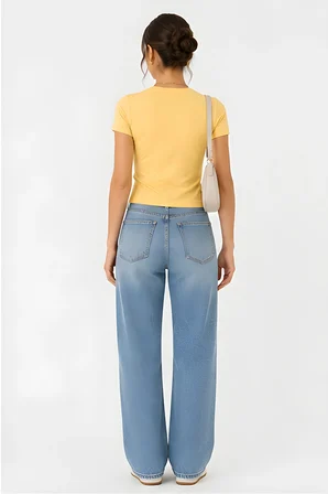 Lili Woman Kadın Slim Fit Bisiklet Yaka Basic T-Shirt E.8007