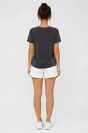 Lili Woman Kadın Relax Fit V Yaka Basic T-Shirt K.4780
