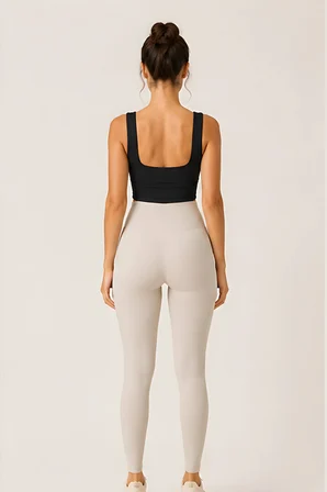 Lili Woman Kadın Pensli Kare Yaka Destekli Crop Büstiyer E.9043