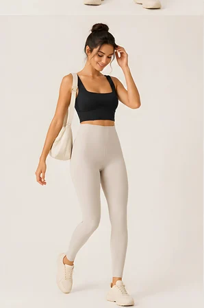 Lili Woman Kadın Pensli Kare Yaka Destekli Crop Büstiyer E.9043