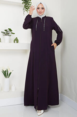 Şeritli Spor Ferace Mürdüm HM2483