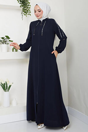 Şeritli Spor Ferace Lacivert HM2483