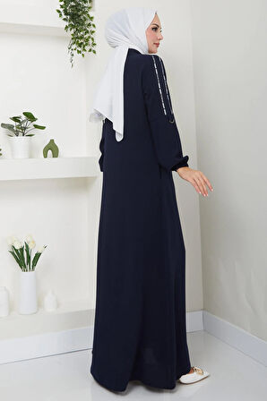 Şeritli Spor Ferace Lacivert HM2483