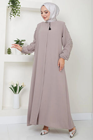 Kolu Taşlı ve İncili Ferace Bej HM2494