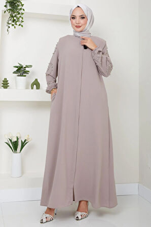 Kolu Taşlı ve İncili Ferace Bej HM2494