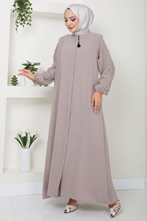 Kolu Taşlı ve İncili Ferace Bej HM2494